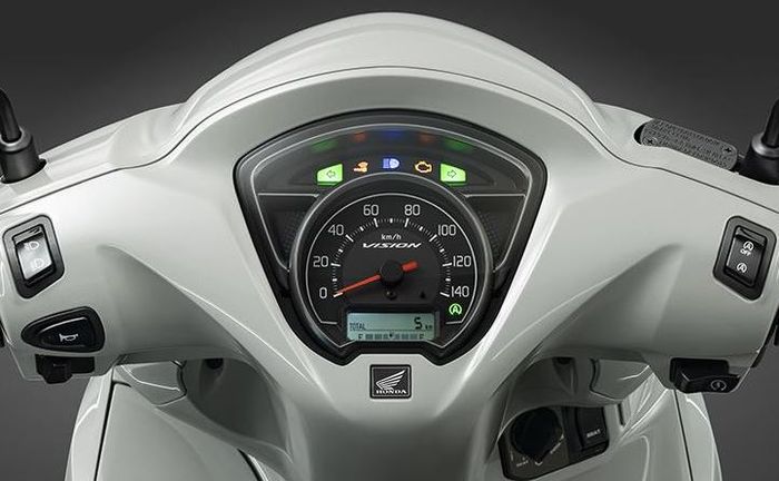 desain panel instrumen Honda Vision.