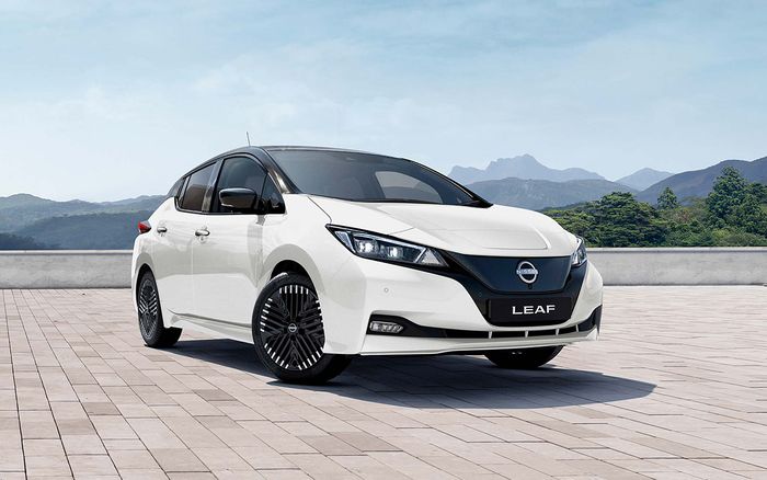 Ilustrasi Nissan LEAF facelift.