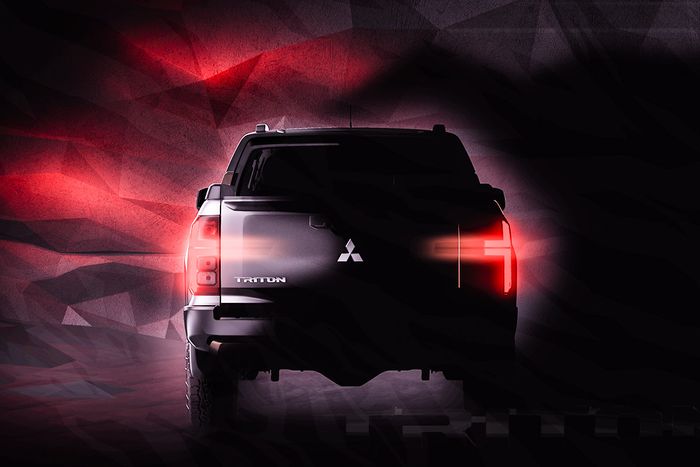 Bagian belakang Triton terbaru.