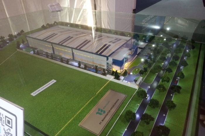 Miniatur pabrik motor listrik Electrum ketika sudah jadi