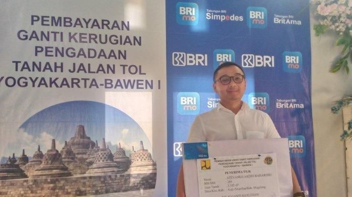 Stevanus Ardio Rahardjo (29), penerima uang ganti rugi lahan terdampak proyek tol Jogja-Bawen senilai Rp 22 miliar