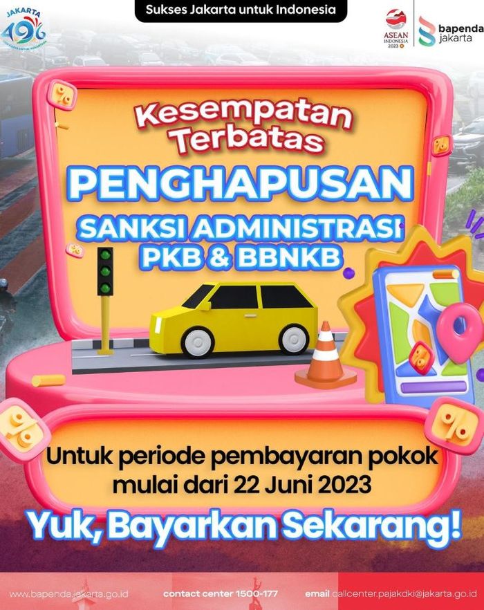 flyer pemutihan pajak kendaraan DKI Jakarta.