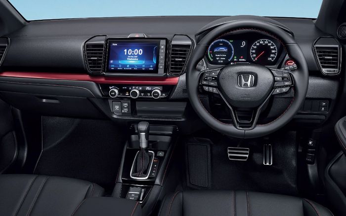 Interior Honda City RS e:HEV facelift.