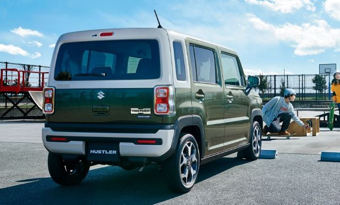 detail buritan Suzuki Hustler.