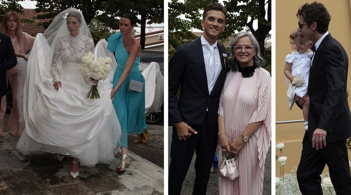 Beberapa cuplikan acara pernikahan Luca Marini dan kekasihnya