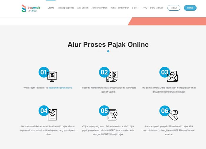Alur pembayaran pajak kendaran online di DKI Jakarta