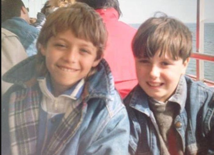 Valentino Rossi dan Uccio saat masih kecil