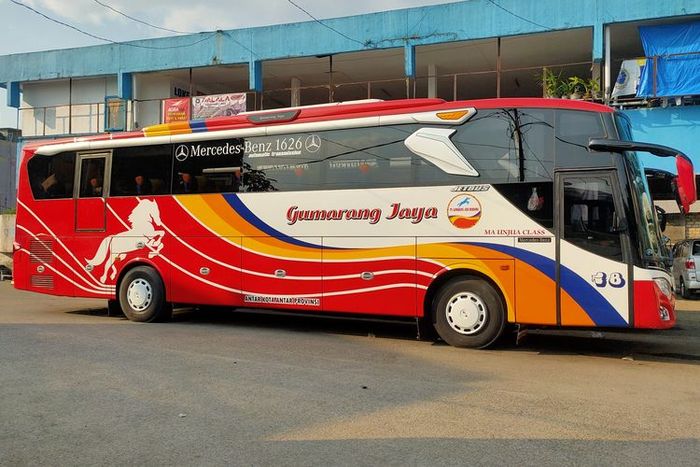 Bus sasis Mercedes-Benz milik PO Gumarang Jaya