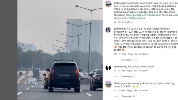 Komentar netizen terkait penggunan pelat nomor ZZ