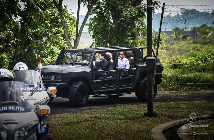 Ranops Maung yang ditumpangi Presiden Jokowi sudah dikustomisasi khusus dengan jok captain seat premium.