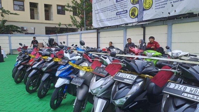 Puluhan motor hasil curian sindikat maling motor di Lampung berhasil diamankan polisi