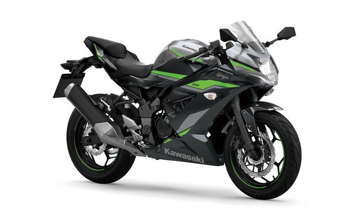 Kawasaki Ninja 125 warna Metallic Spark Black-Metallic Graphite Gray.