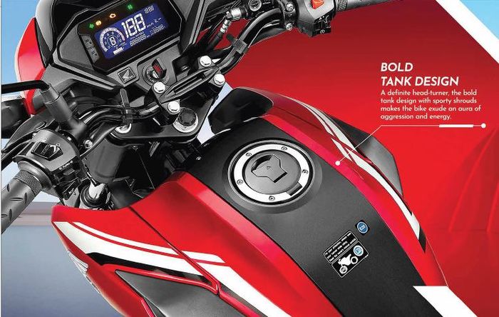 detail kokpit Honda SP160.