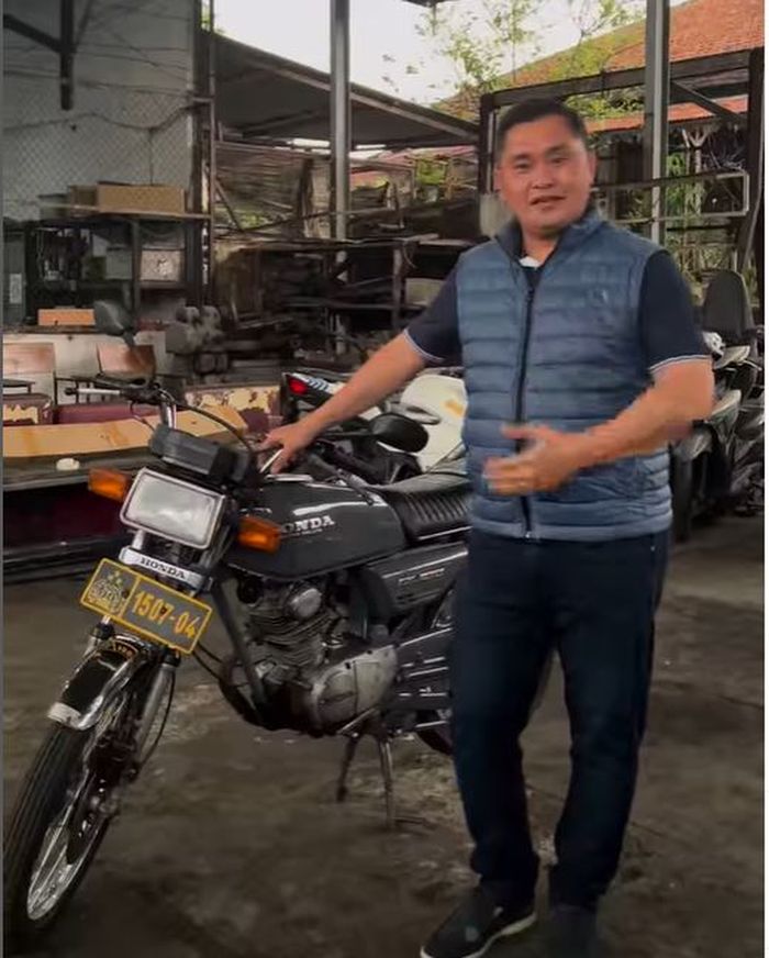 Honda GL100 bernama 'Sarah' yang dulu dipakai Komjen Pol Mohammad Fadil Imran saat masih menjadi pengasuh taruna AKPOL