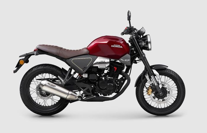 detail samping Honda CB190SS.