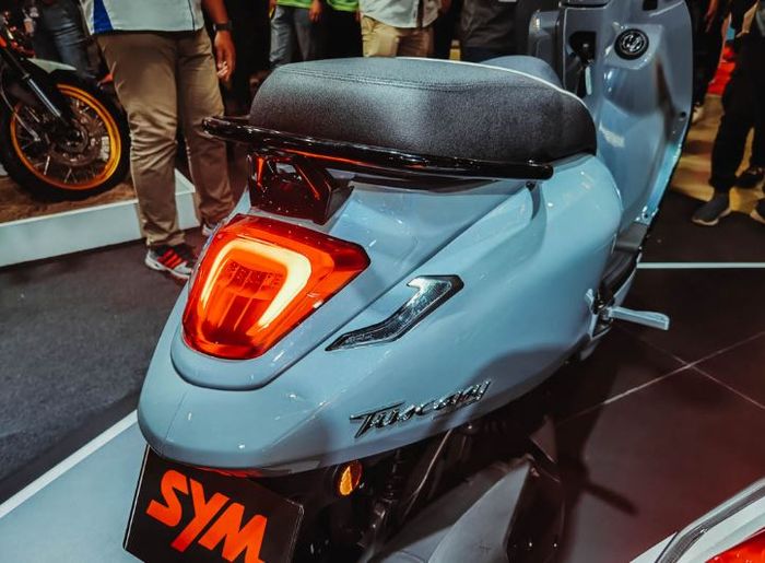 detail buritan SYM Tuscany 150.