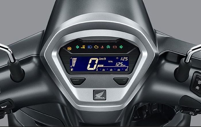 detail panel instrumen Honda Giorno+.