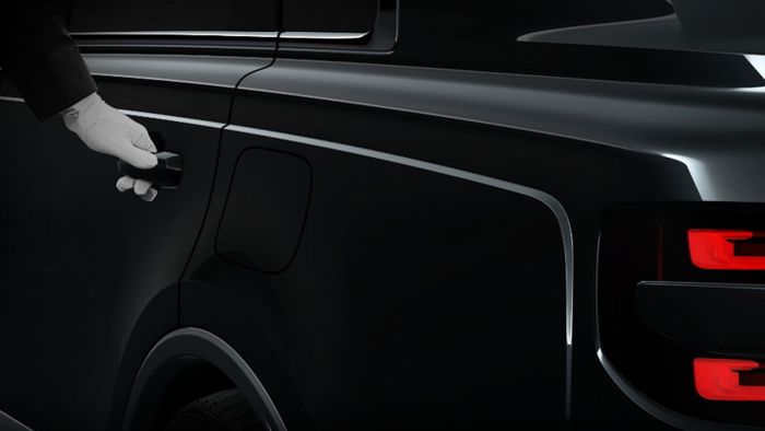 Teaser mobil baru Toyota yang diduga kuat Toyota Century SUV.