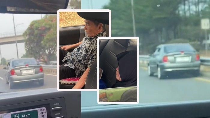 Sopir dan penumpang Hyundai Avega yang melaju tak terkendali di jalan tol