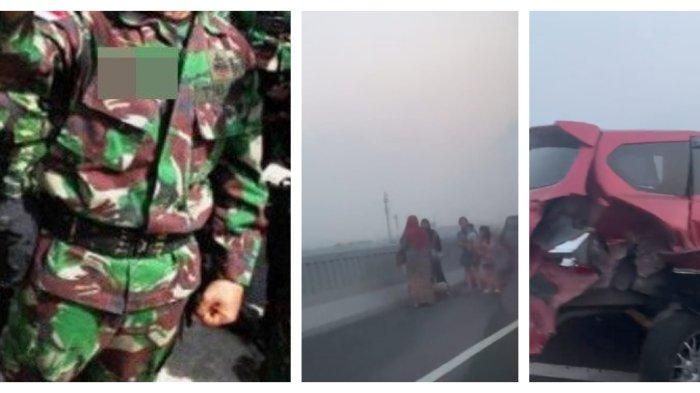 Anggota TNI mengemudikan mobil lawan arah di TOL MBZ dan mengakibatkan tabrakan beruntun