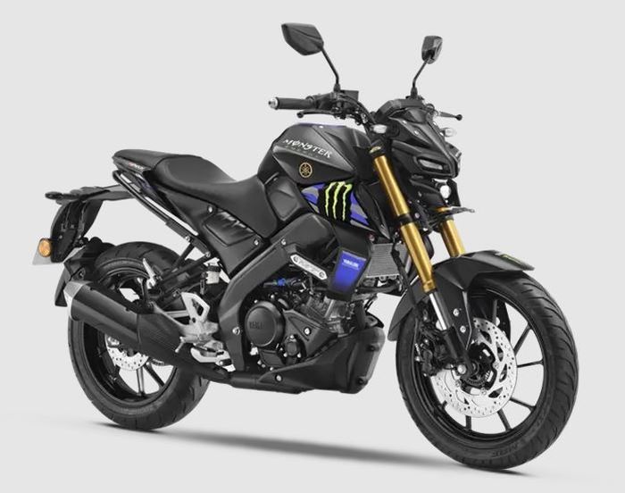 tampilan Yamaha MT-15 Monster Energy MotoGP Edition.