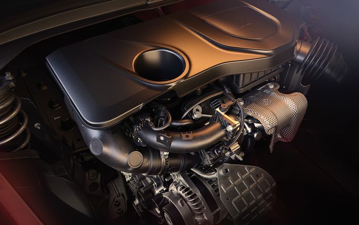 Mesin Dodge Hornet R/T memiliki kapasitas 1.332 cc dan turbo.