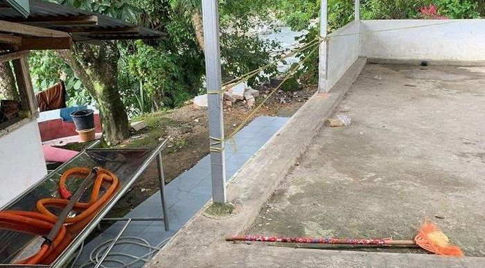 lokasi meninggalnya bocah 8 tahun akibat tertimpa beton yang ditabrak remaja saat melakukan aksi freestyle di Kota Padang.