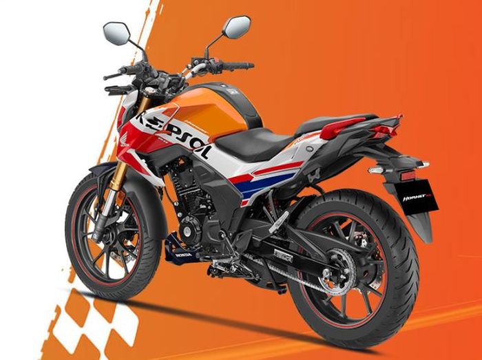 detail buritan Honda Hornet 2.0 Repsol Edition.