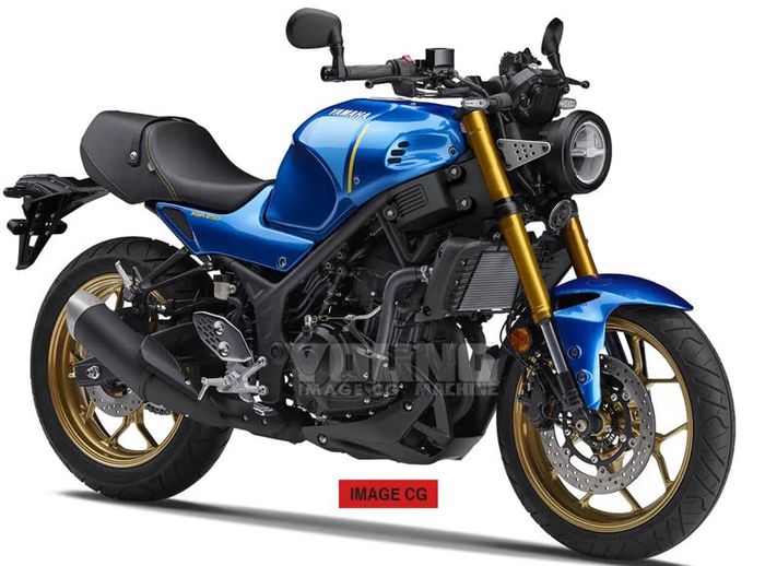 detail tampilan Yamaha XSR 250 versi renderan.