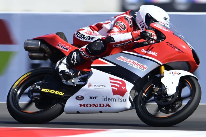 Fadillah Arbi Aditama turun di kelas Moto3 sebagai wildcard di Honda Team Asia pada MotoGP Indonesia 2023
