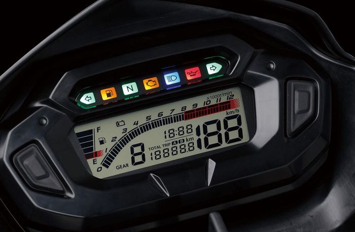 panel instrumen digital Suzuki DR150 2024.