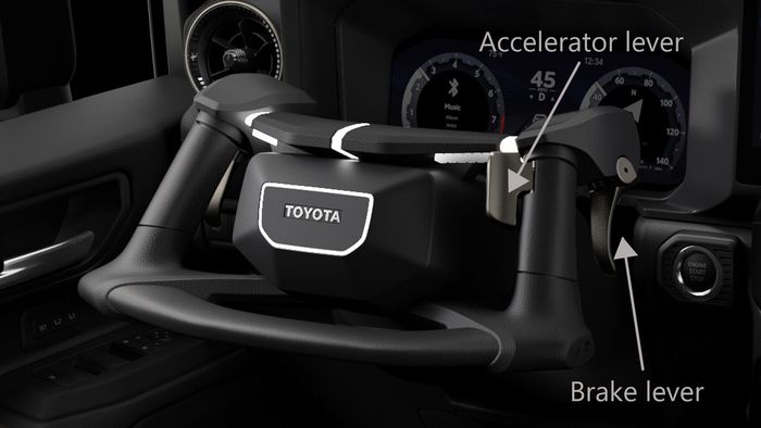 Toyota NEO Steer memadukan fungsi setir, rem, dan akselerator.