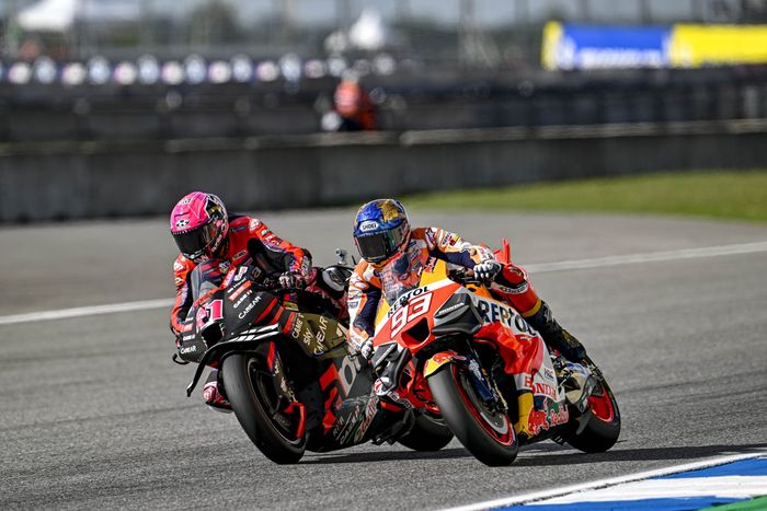 Aleix Espargaro kena penalti penambahan waktu 3 detik di MotoGP Thailand 2023