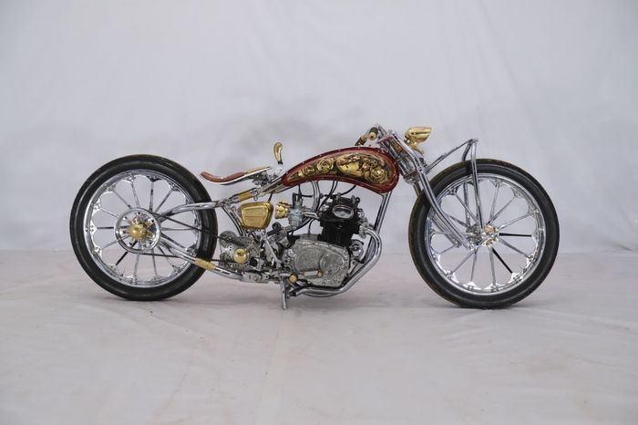 Honda CB175 Twin Juara Nasional Honda Modif Contest 2023 kategori FFA millik Andri Hendrawan