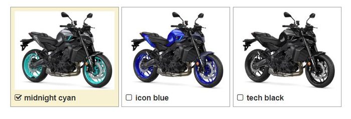 pilihan warna Yamaha MT-09 2024.