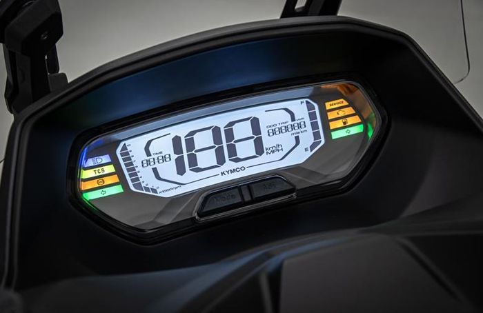 Panel instrumen Kymco Skytown sudah berlayar digital