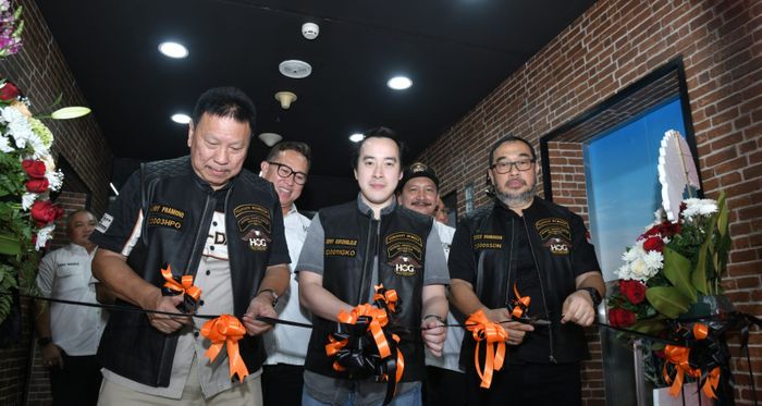 Proses peresmian dealer Harley-Davidson di Jakarta
