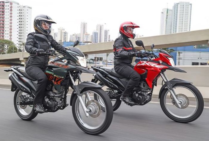 tampilan Honda XRE 190 saat dikendarai