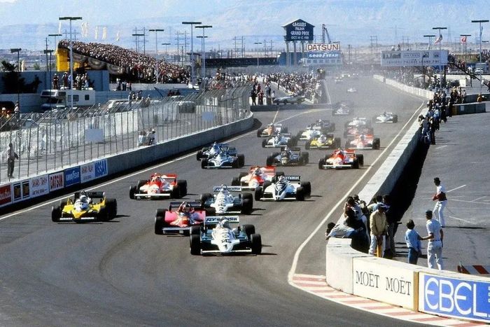 Suasana start dari F1 Ceasars Palace 1981.