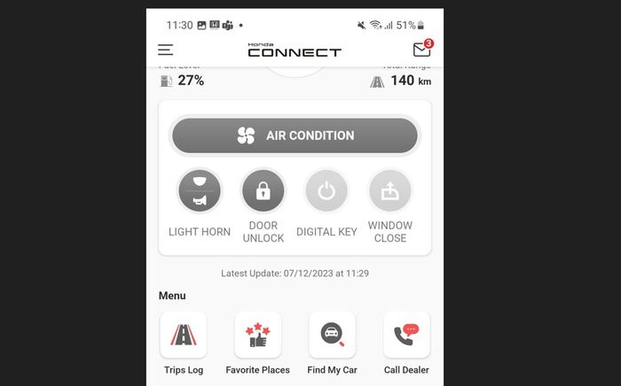 Aplikasi Honda Connect dengan fitur Digital Key di Honda Accord Hybrid
