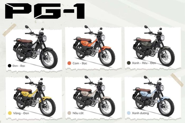 daftar 6 pilihan warna Yamaha PG-1 Vietnam