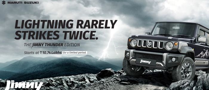 Maruti Jimny Thunder Edition dijual mulai 1.074.000 Rupee