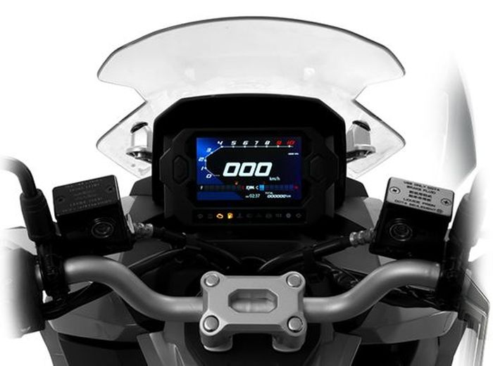 tampilan kokpit SYM Husky ADV