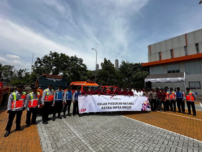 Komitmen pelayanan terbaik Astra Infra disampaikan pada gelaran Media Gathering dan Kick Off Gelar Pasukan Nataru Astra Infra Group, di Kantor MO Ciujung Banten, Tol Tangerang-Merak (19/12/2023)