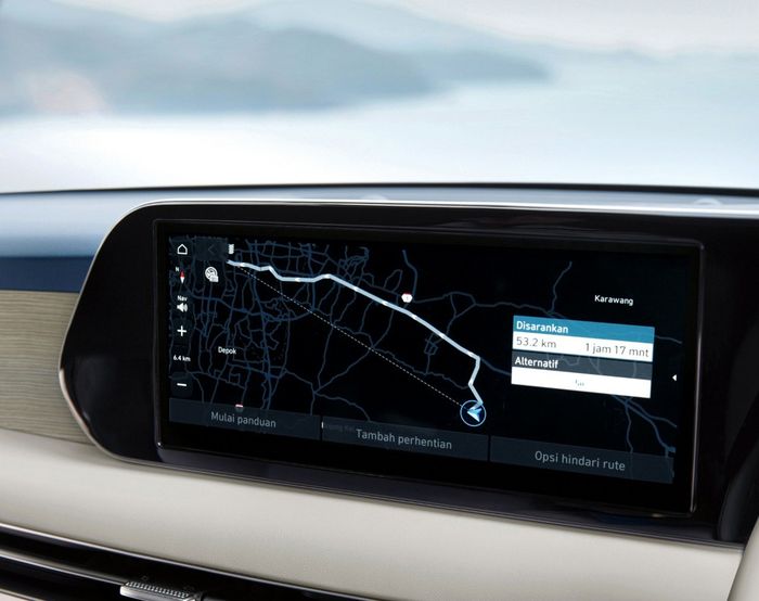 Sistem navigasi melengkapi Hyundai Bluelink di New Palisade