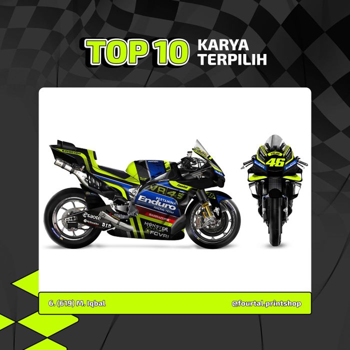 Livery Pertamina Enduro VR46 Racing Team karya anak bangsa