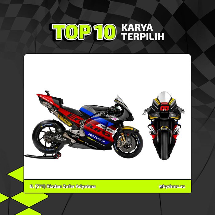 Livery Pertamina Enduro VR46 Racing Team karya anak bangsa