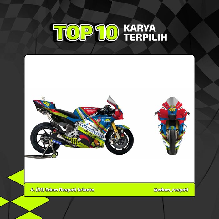 Livery Pertamina Enduro VR46 Racing Team karya anak bangsa