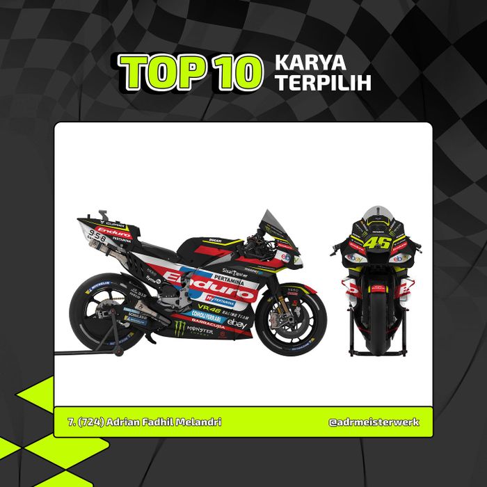 Livery Pertamina Enduro VR46 Racing Team karya anak bangsa