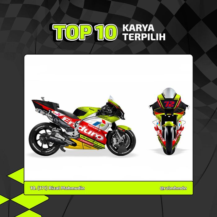 Livery Pertamina Enduro VR46 Racing Team karya anak bangsa